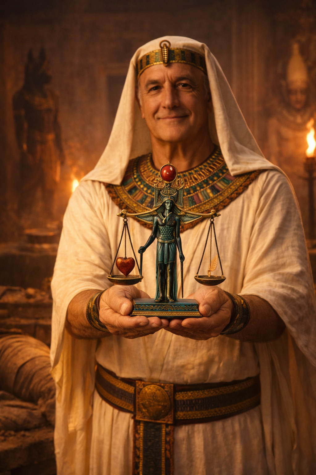 O amuleto que decidia o destino da alma