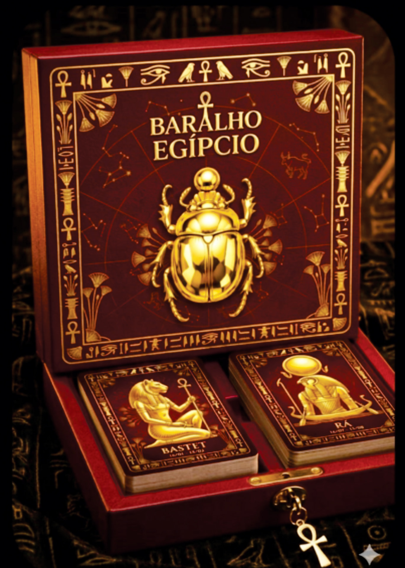 Baralho Egípcio · Estojo