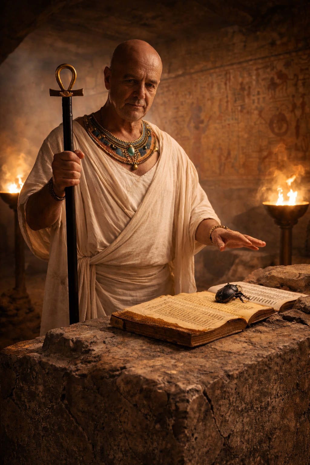 O ritual dentro das pirâmides